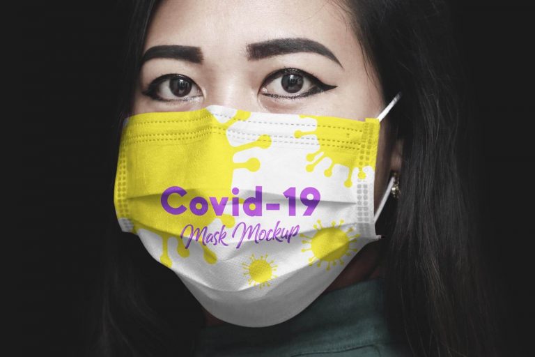 Download Free Coronavirus (Covid-19) Medical Face Mask Mockup PSD ...