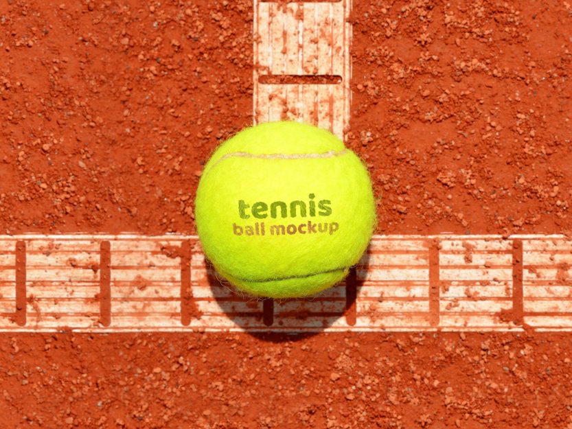 Download Free Soft Tennis Ball Logo Mockup PSD | Designbolts