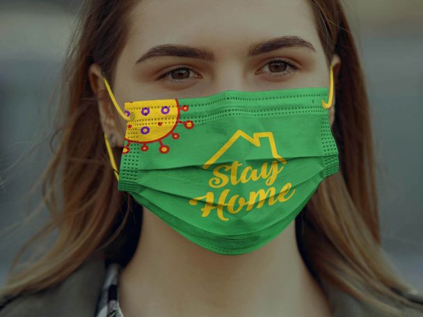 Download Free Coronavirus Surgical / Medical Face Mask Mockup PSD | Designbolts