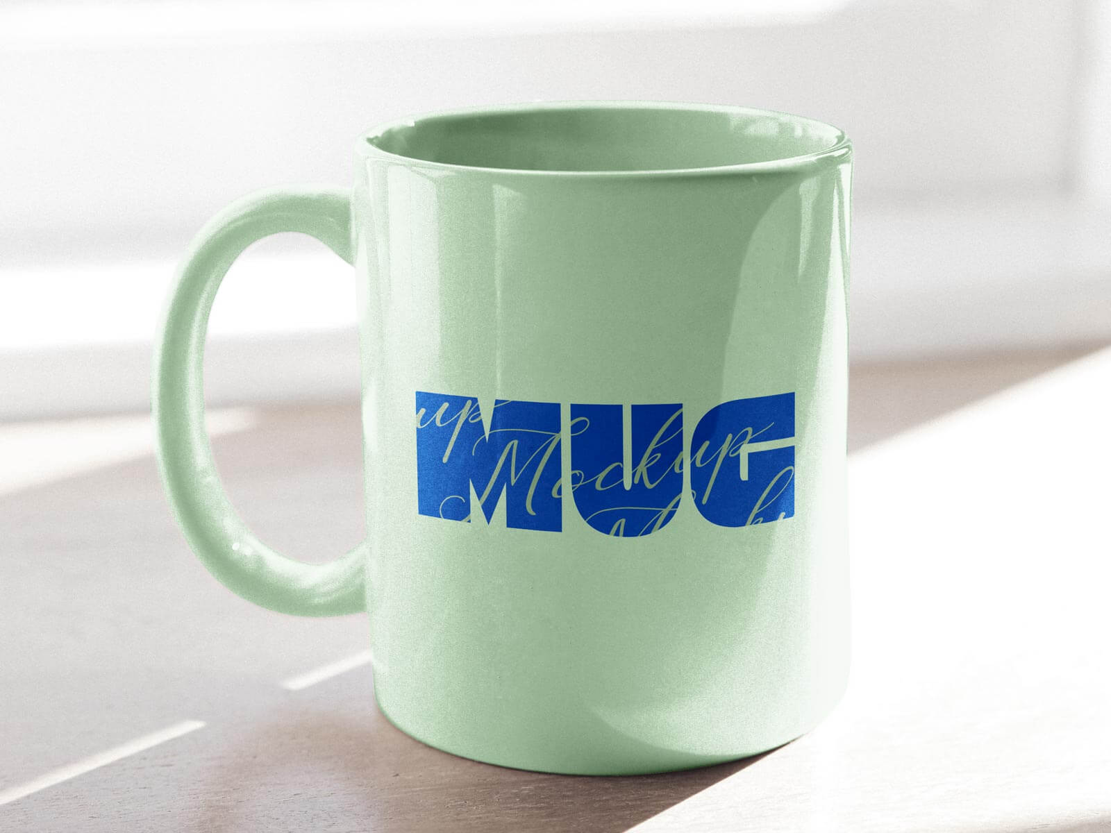 Download Free Under Sunlight White Mug Mockup PSD | Designbolts