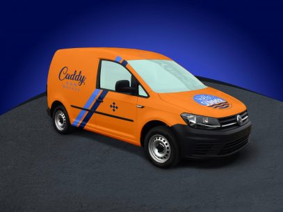 Download Free Volkswagen Caddy Van Vehicle Mockup PSD | Designbolts