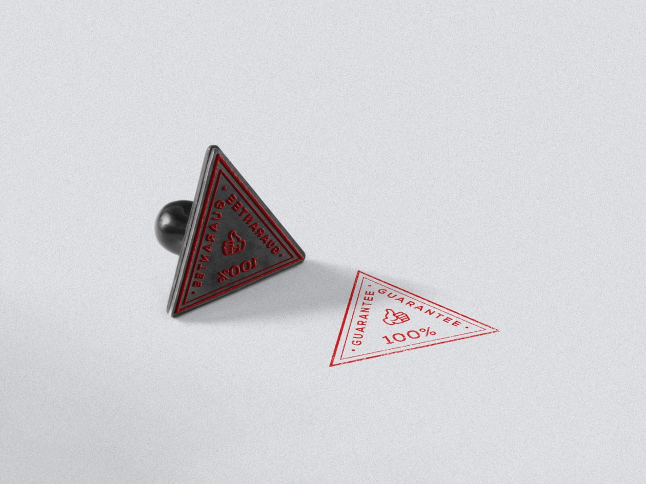 Download Free Triangle Rubber Stamp Mockup PSD | Designbolts