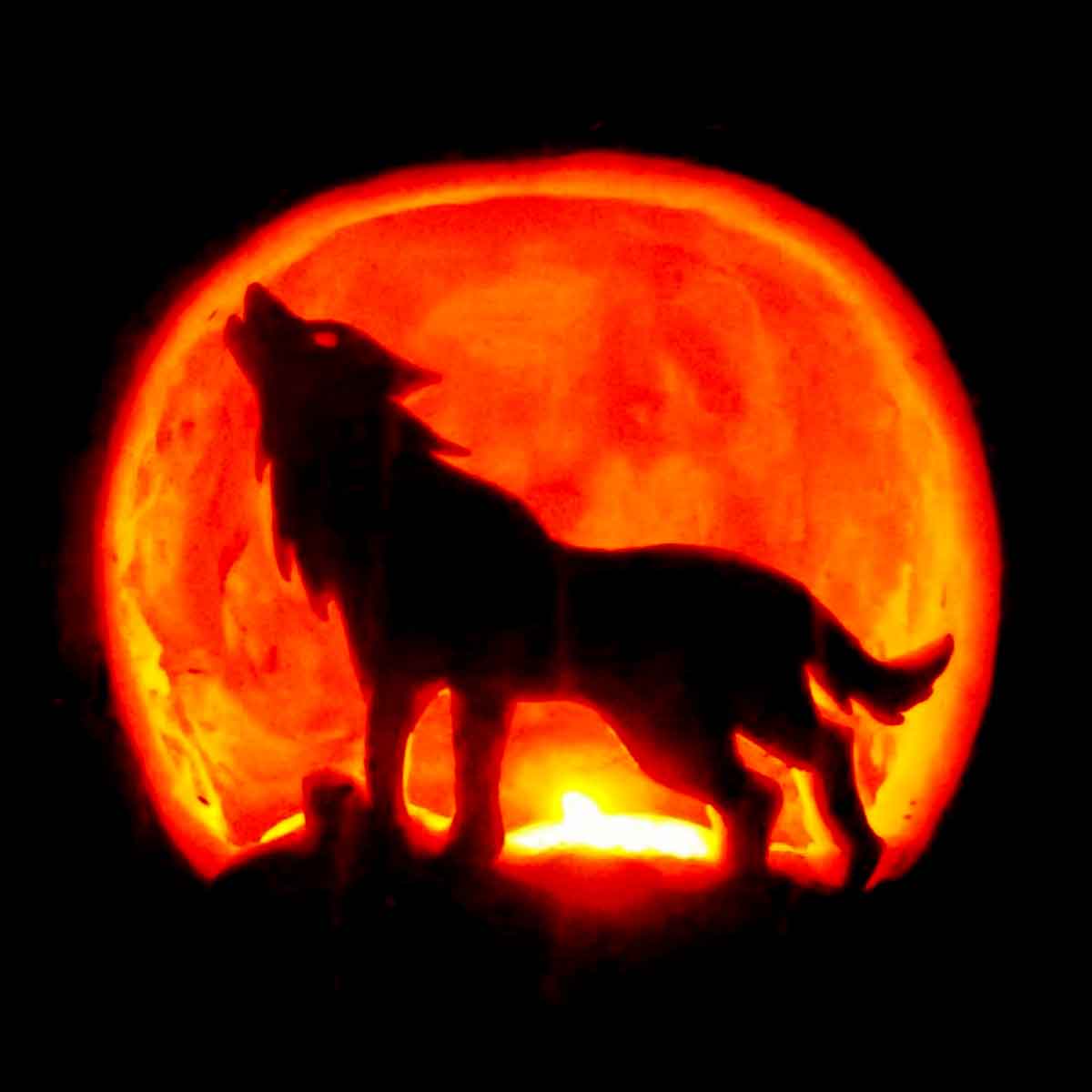 wolf pumpkin carving ideas