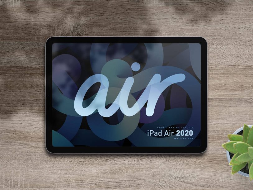 Download Free Apple iPad Air 2020 Mockup PSD | Designbolts