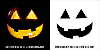 10 Free Easy Cute & Scary Pumpkin Carving Stencils & Templates For Kids ...