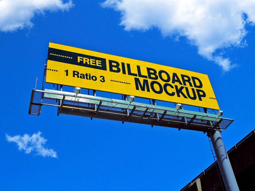 Free Street Billboard Mockup PSD - Designbolts