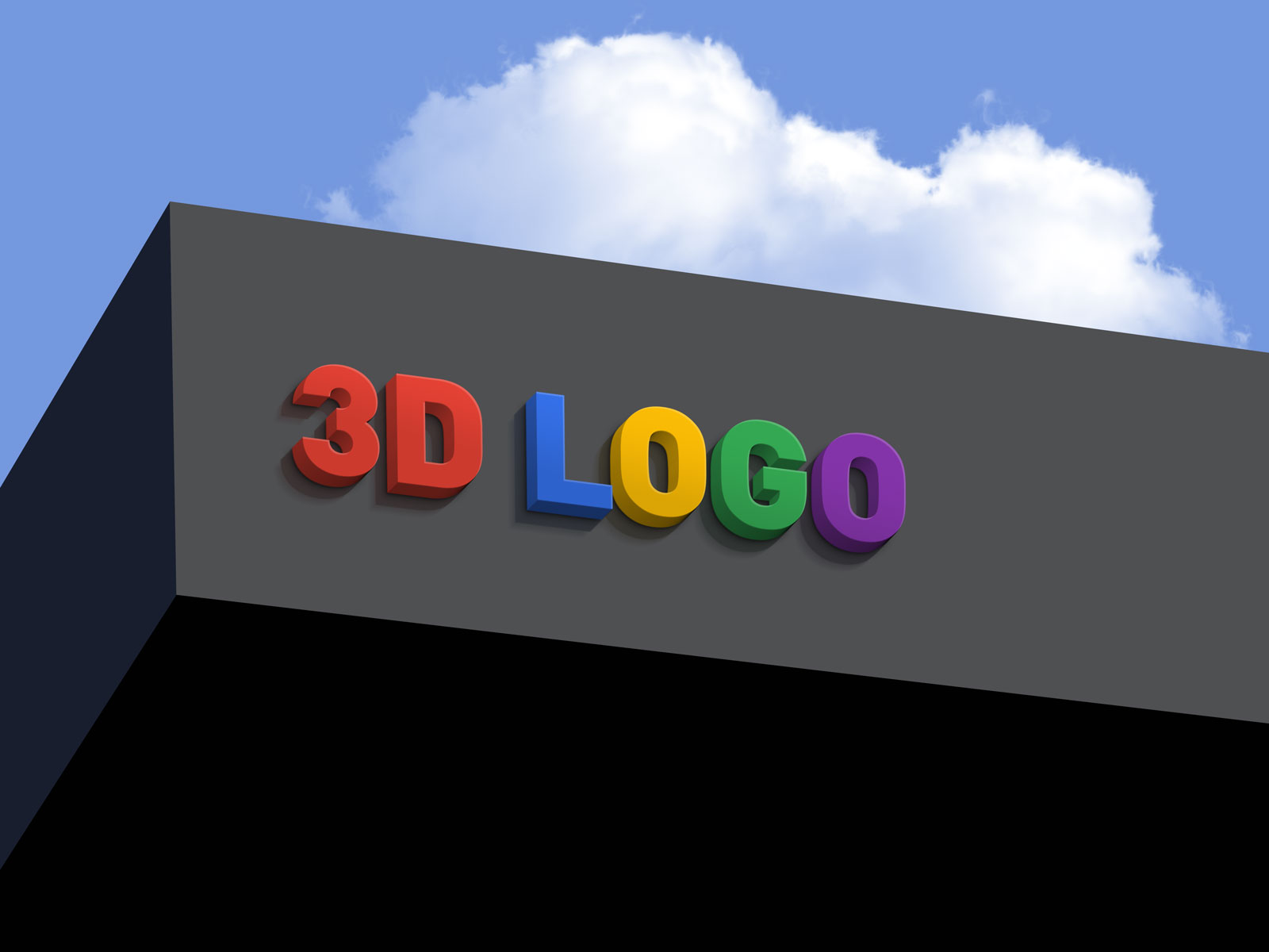 Download Free Shop Facade 3d Logo Mockup Psd Designbolts