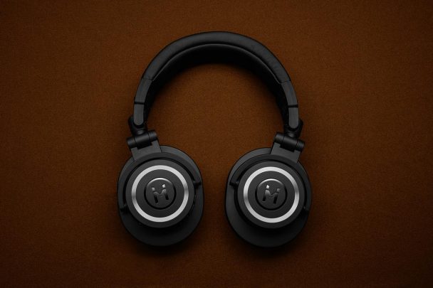 Download Free Wireless Headphone Logo Mockup PSD | Designbolts