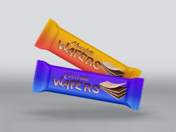 Download Free Wafers / Chocolate Bar Packaging Mockup PSD | Designbolts