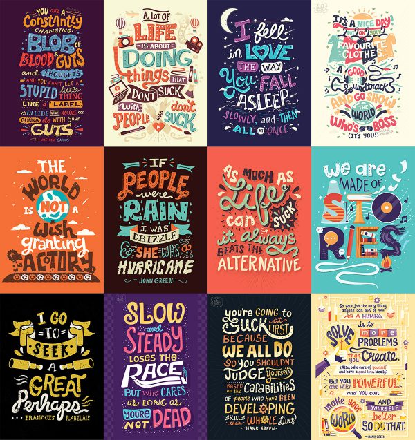 120 Cool Hand Lettering Typography Posters by Risa Rodil - Designbolts