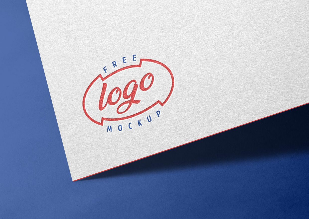 Free Paper Logo Mockup PSD - Designbolts