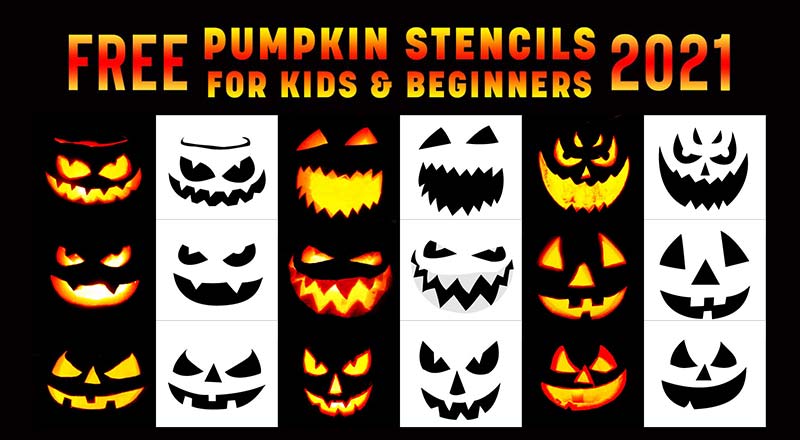 10 Free Easiest Halloween Pumpkin Carving Stencils, Templates & Ideas 