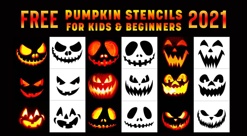 10 Free Easy Halloween Pumpkin Carving Stencils 2021 - Designbolts