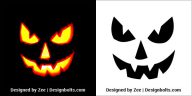 10 Free Easiest Halloween Pumpkin Carving Stencils, Templates & Ideas ...