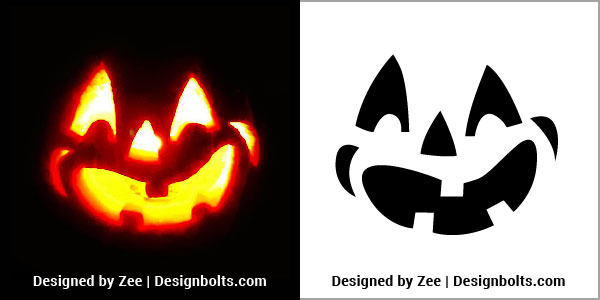 10 Free Easy Halloween Pumpkin Carving Stencils 2021 - Designbolts