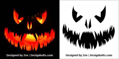 10 Free Scary Pumpkin Carving Stencils, Templates & Ideas 2021 ...