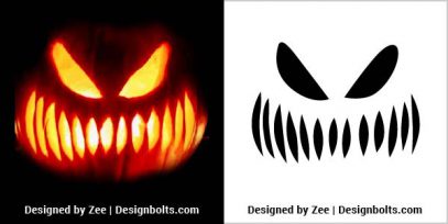 10 Free Scary Pumpkin Carving Stencils, Templates & Ideas 2021 ...