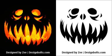 10 Free Scary Pumpkin Carving Stencils, Templates & Ideas 2021 ...