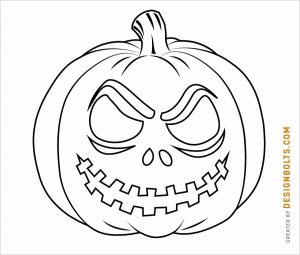 10 Free Easy Halloween Pumpkin Face Drawings for Coloring 2021 ...