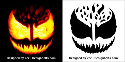 10 Free Scary Pumpkin Carving Stencils, Ideas & Templates 2021 ...