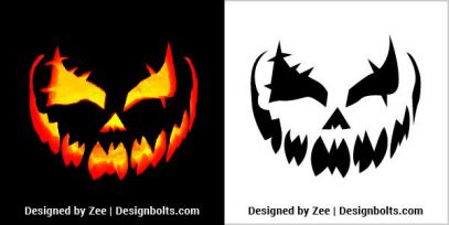 10 Free Scary Pumpkin Carving Stencils, Ideas & Templates 2021 ...