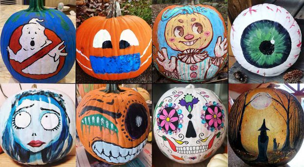 200+ No Carve Painted Pumpkin Ideas for Halloween 2021 - Designbolts