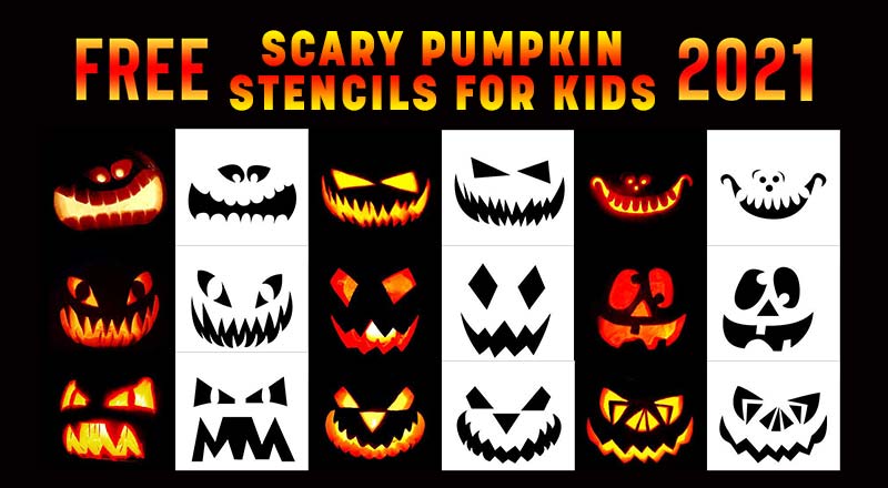 10 free simple printable halloween pumpkin carving stencils templates 2021 for kids designbolts