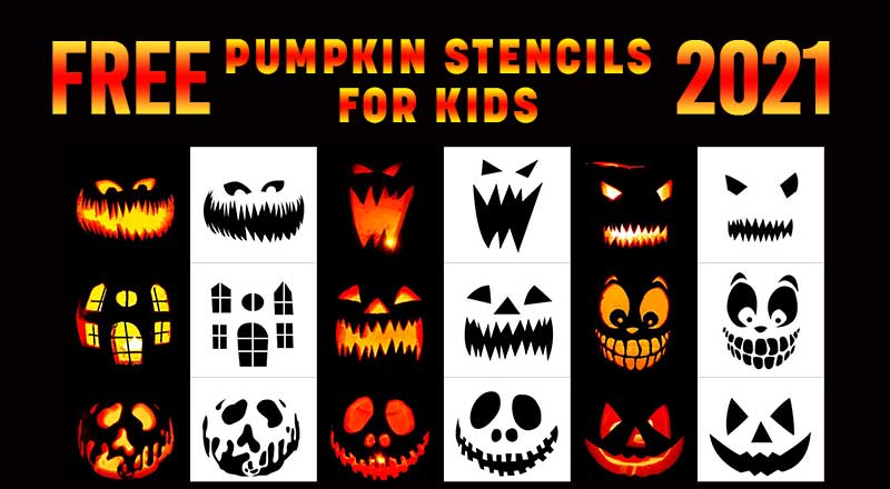 10 Free Scary Printable Halloween Pumpkin Carving Stencils, Templates ...