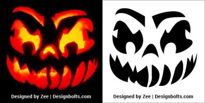 10 Free Scary Pumpkin Carving Stencils, Templates & Ideas 2021 for ...