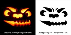 10 Free Scary Pumpkin Carving Stencils, Templates & Ideas 2021 for ...