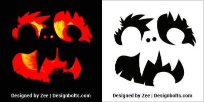 10 Free Scary Pumpkin Carving Stencils, Ideas, Templates & Printable ...