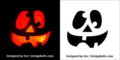 10 Free Simple Printable Halloween Pumpkin Carving Stencils & Templates ...