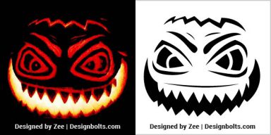 10 Free Scary Halloween Pumpkin Carving Stencils, Templates & Ideas ...