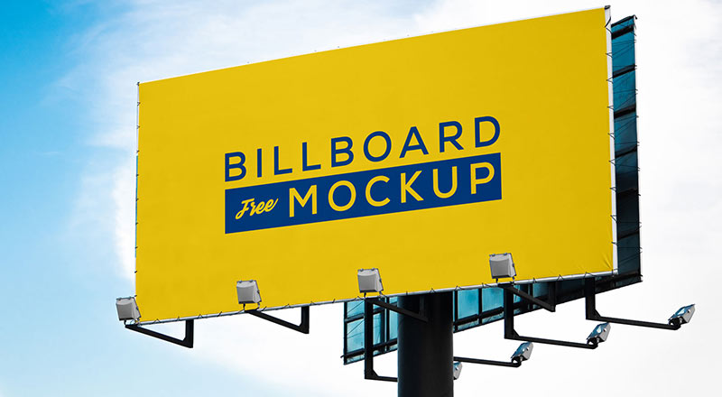 Free Outdoor Advertising Billboard Mockup PSD 2022 - Designbolts