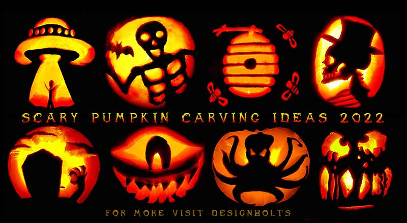 50+ Easy Scary Halloween Pumpkin Carving Ideas & Faces 2022 - Designbolts