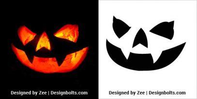 10 Free Scary Halloween Pumpkin Carving Stencils & Patterns 2022 ...