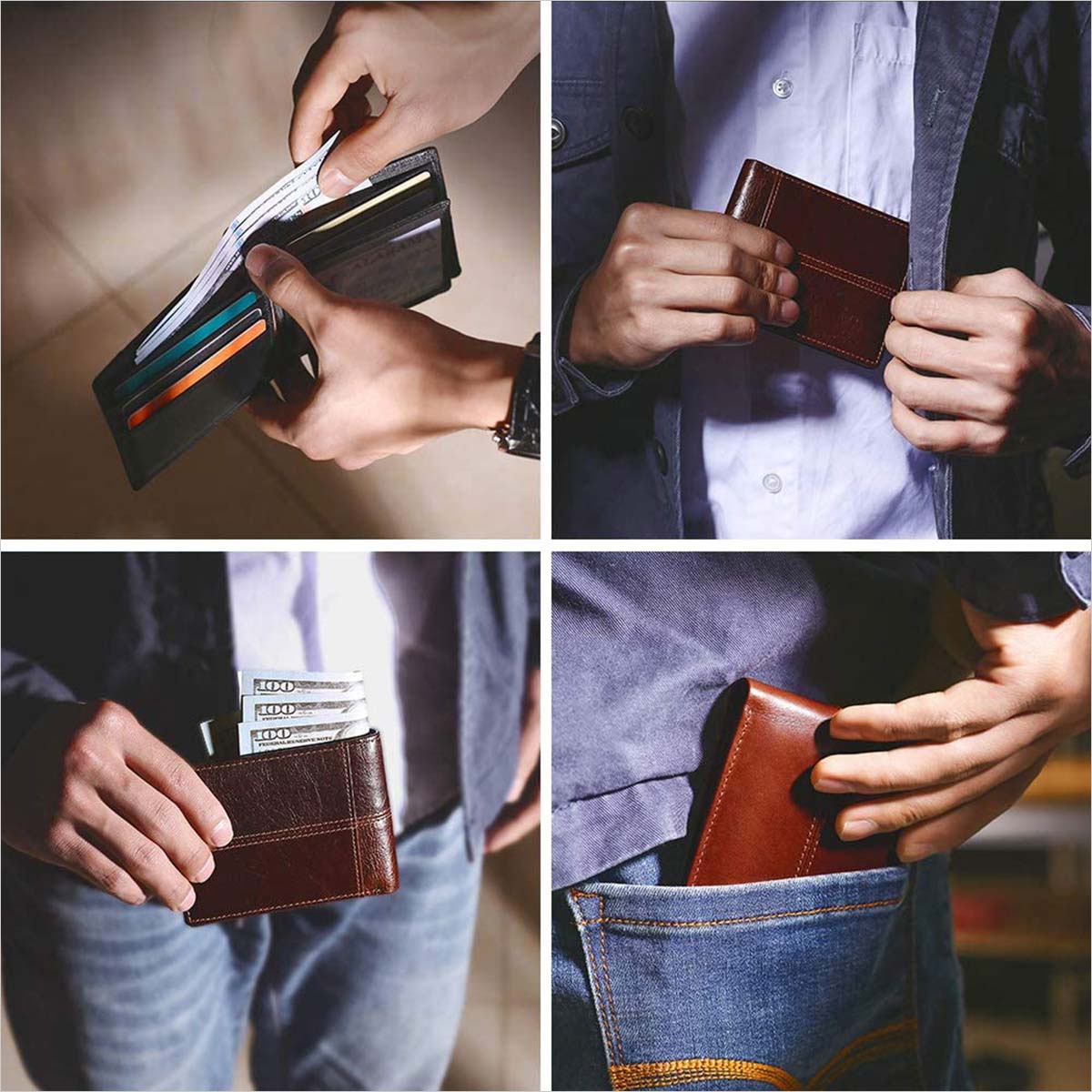 Lycra Material Wallet for Men & Women RFID Blocking Slim 