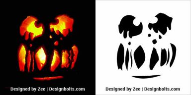 10 Free Scary Halloween Pumpkin Carving Stencils & Printable Templates ...