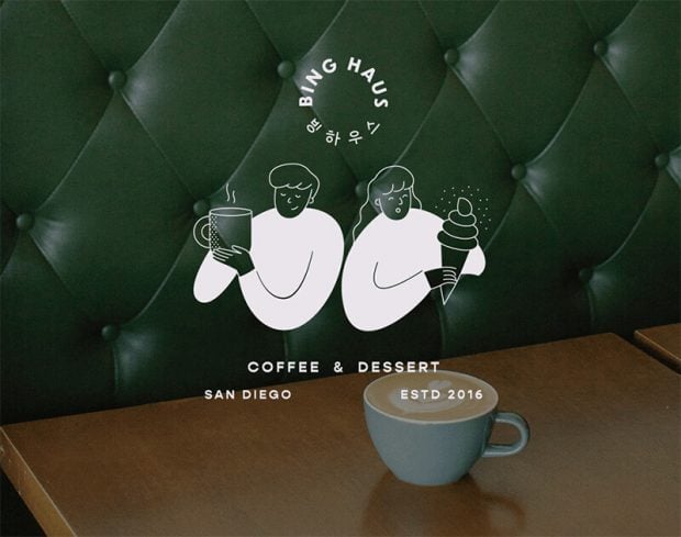 Bing Haus Coffee Shop Brand Identity For Inspiration Designbolts