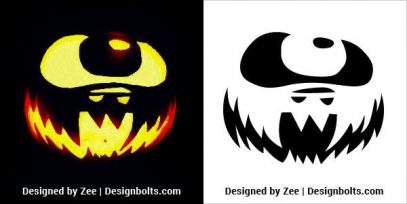 10 Free Scary Halloween Pumpkin Carving Stencils, Templates & Patterns ...