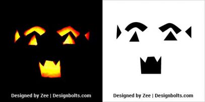 10 Free Very Simple Halloween Pumpkin Carving Stencils 2022 For Kids ...