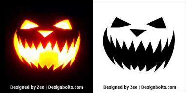 10 Free Scary Halloween Pumpkin Carving Stencils, Templates & Patterns ...