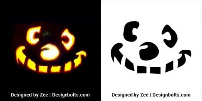 10 Free Very Simple Halloween Pumpkin Carving Stencils 2022 For Kids ...