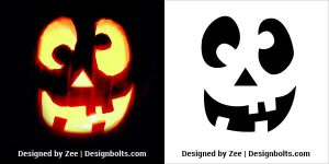 10 Free Very Simple Halloween Pumpkin Carving Stencils 2022 For Kids ...
