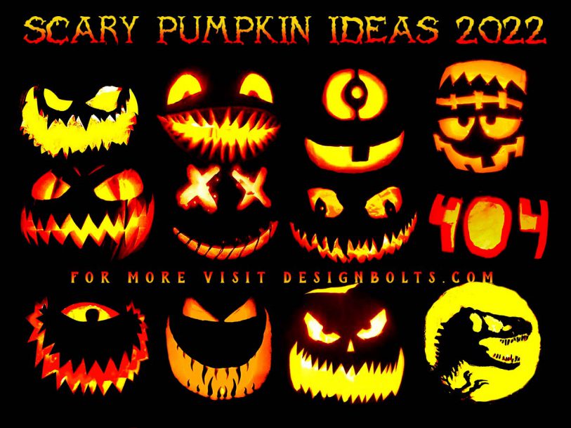 1350+ Scary Halloween Pumpkin Carving Ideas 2022 - Designbolts