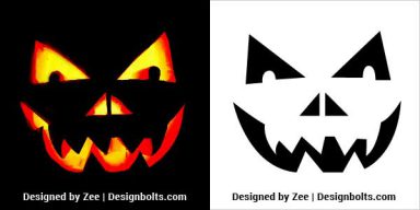 10 Simple Spooky Halloween Pumpkin Carving Stencils 2022 - Designbolts