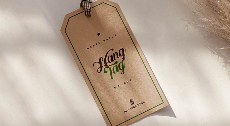 Free Hang Tag Mockup (PSD)