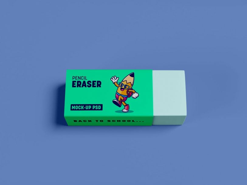 Free Pencil Eraser Mockup PSD - Designbolts