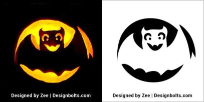 10 Simple Halloween Pumpkin Carving Stencils 2023 for Kids - Designbolts