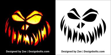 10 Free Scary Pumpkin Carving Templates & Patterns 2023 For Kids ...